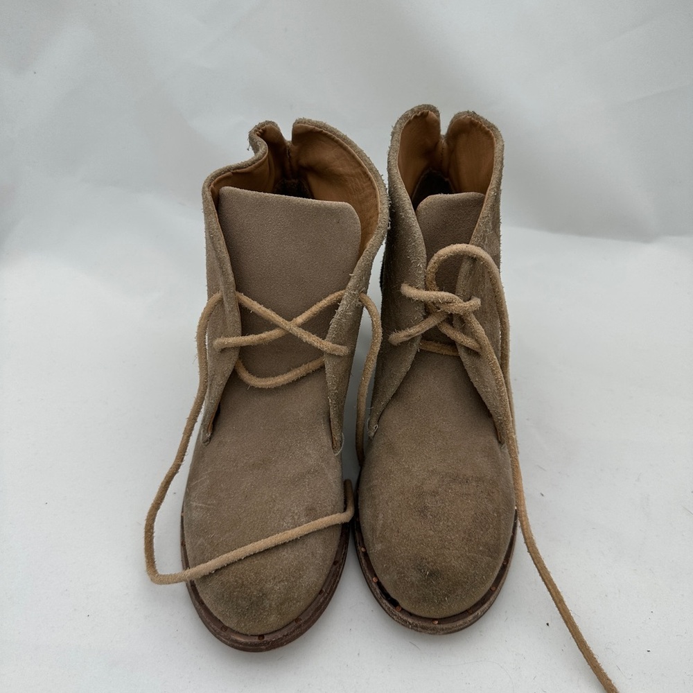 Beek Tan Suede Ankle Boots